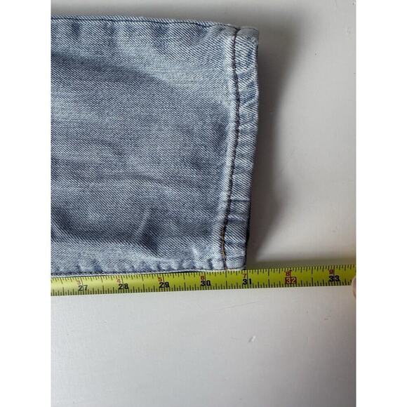 Sold Vintage Levis Womens 25x31 Blue 501 Straight Mom 90s Leather Patch​​ - Picture 10 of 10